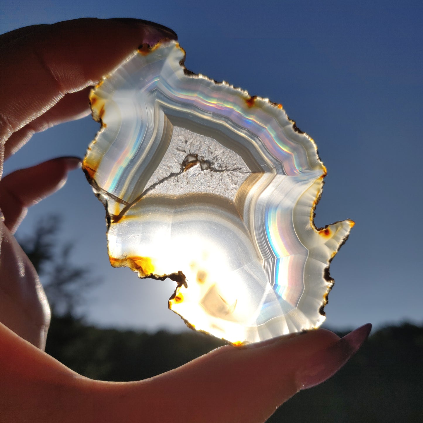 Iris Agate Slice (#7)