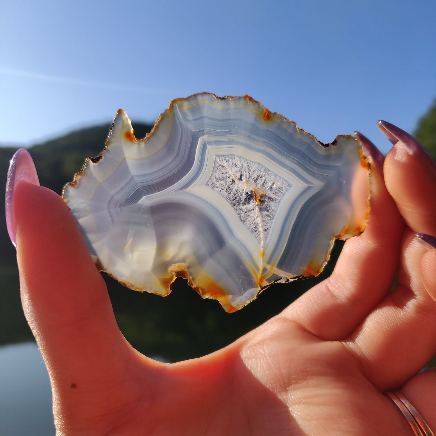 Iris Agate Slice (#7)