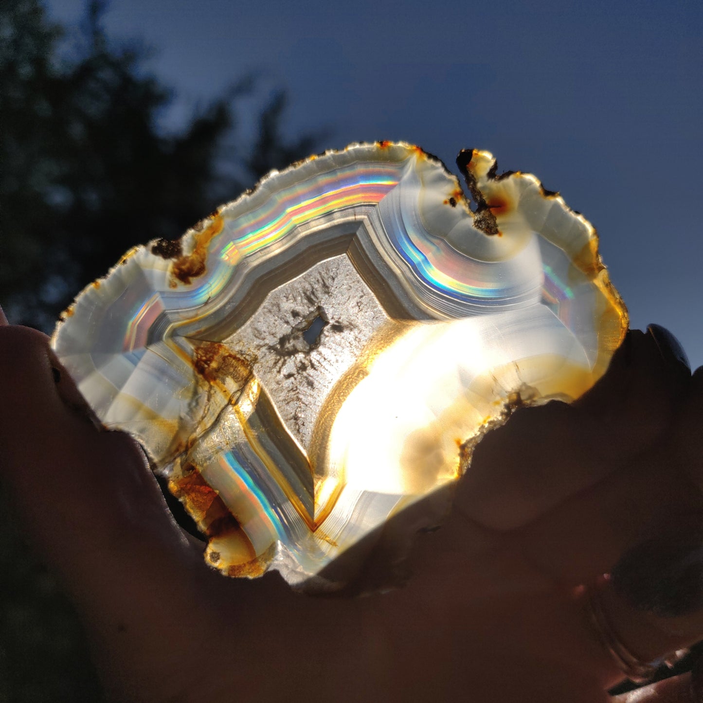 Iris Agate Slice (#8)