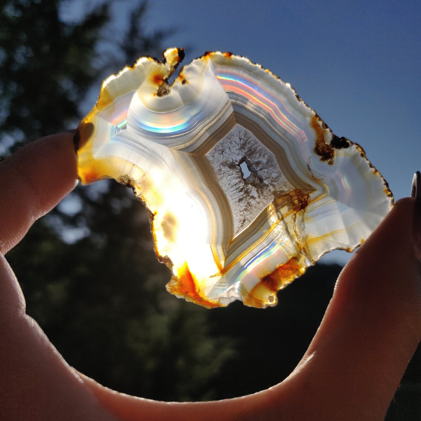 Iris Agate Slice (#8)