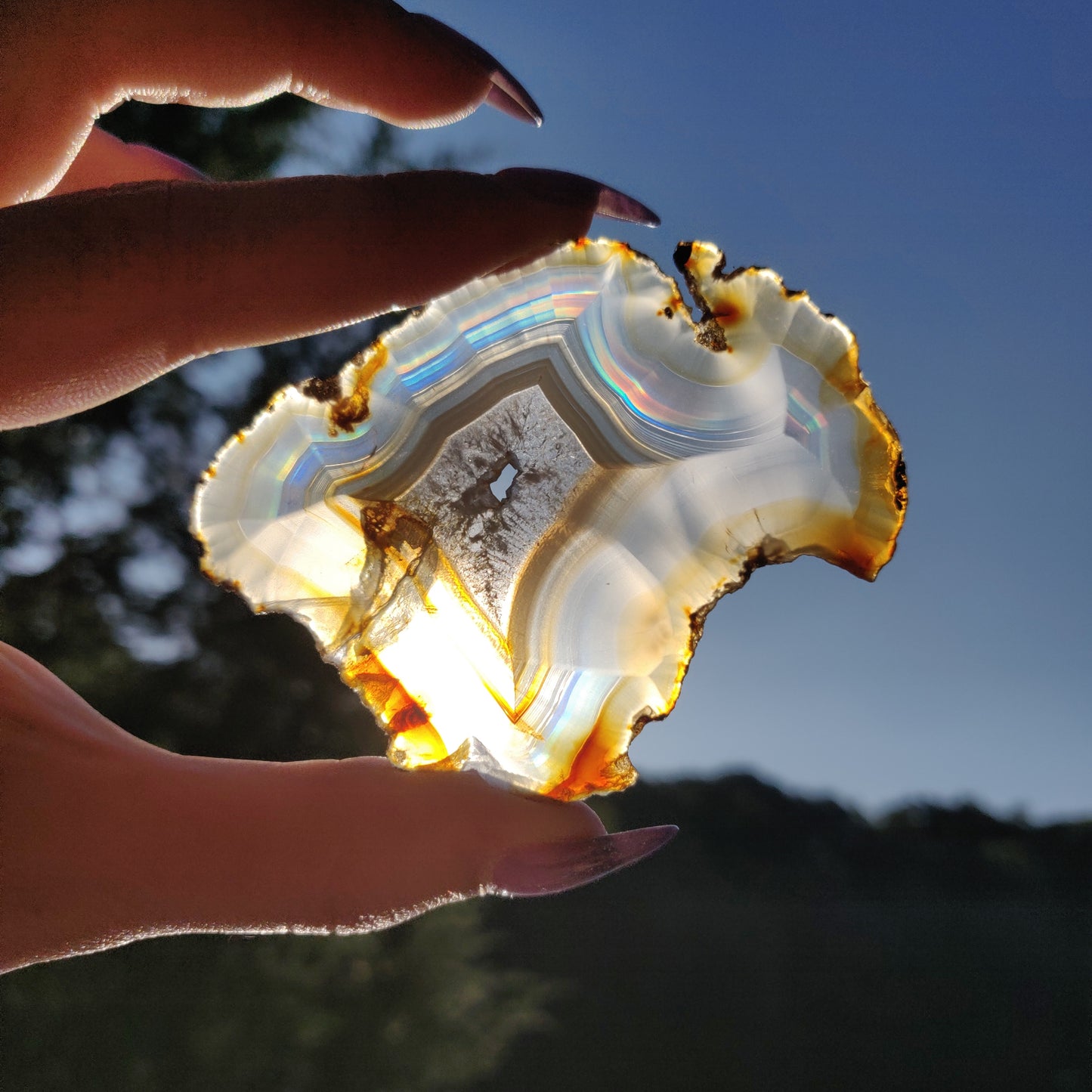 Iris Agate Slice (#8)