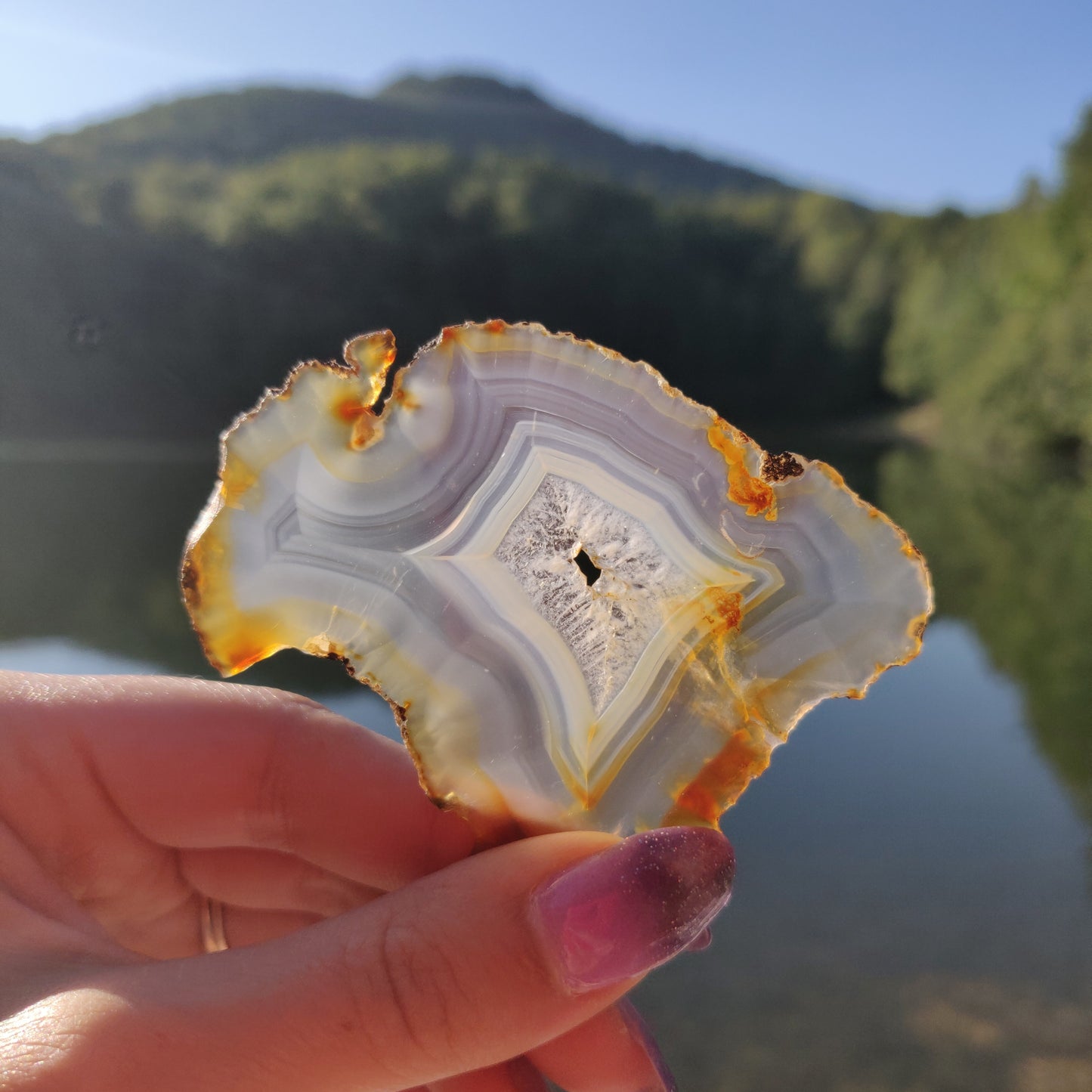 Iris Agate Slice (#8)