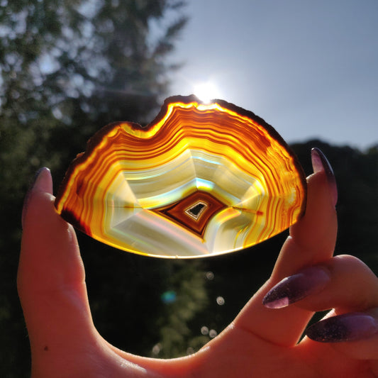 Iris Agate Slice (#9)