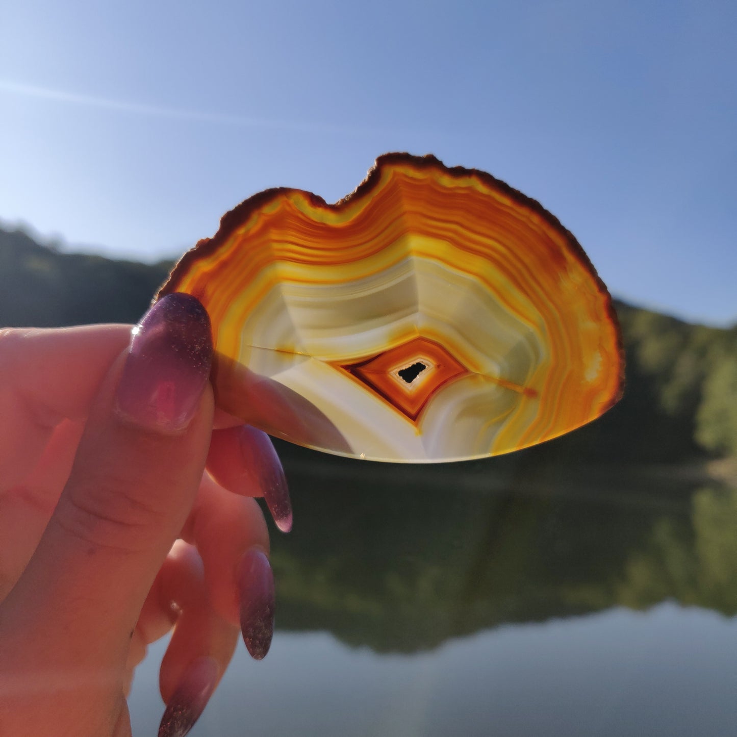 Iris Agate Slice (#9)
