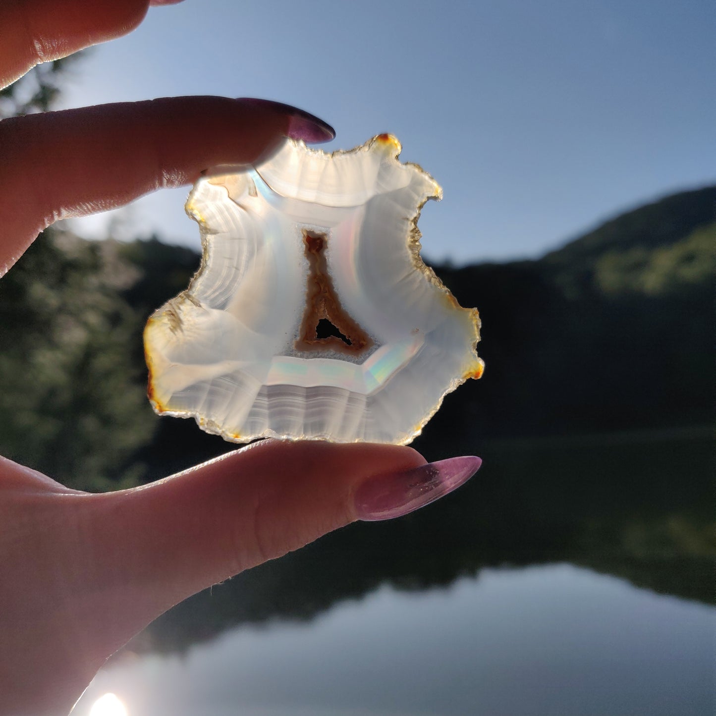 Iris Agate Slice (#11)
