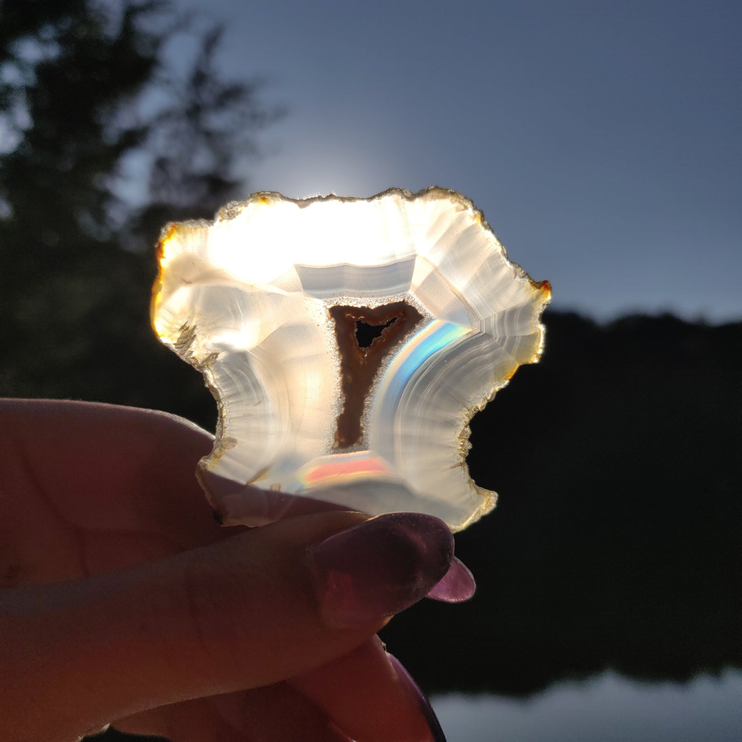 Iris Agate Slice (#11)
