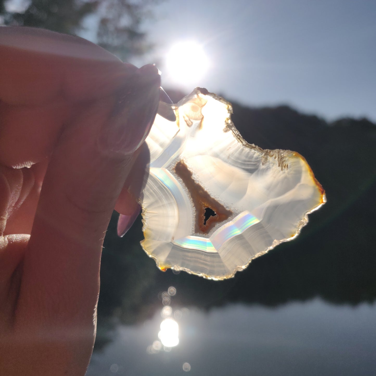Iris Agate Slice (#11)