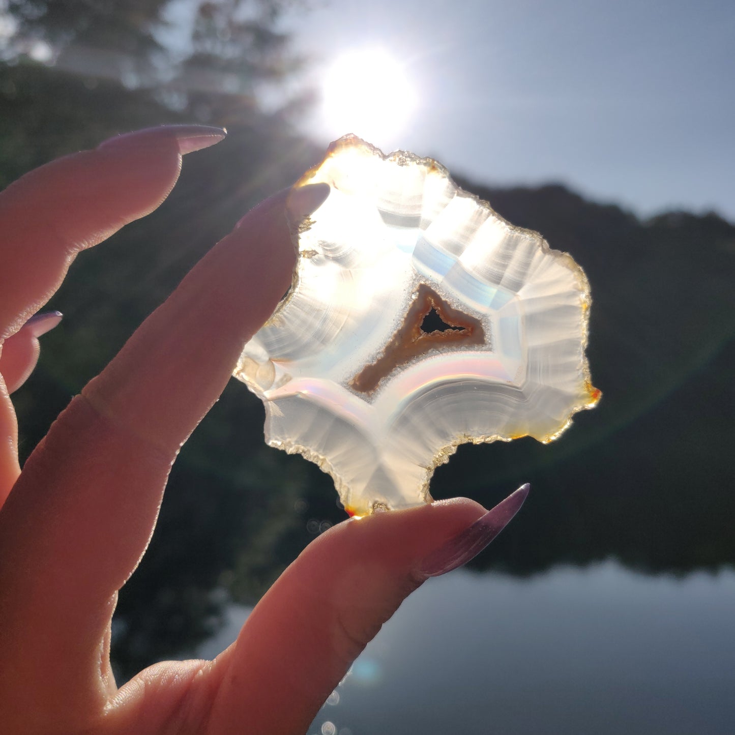 Iris Agate Slice (#11)