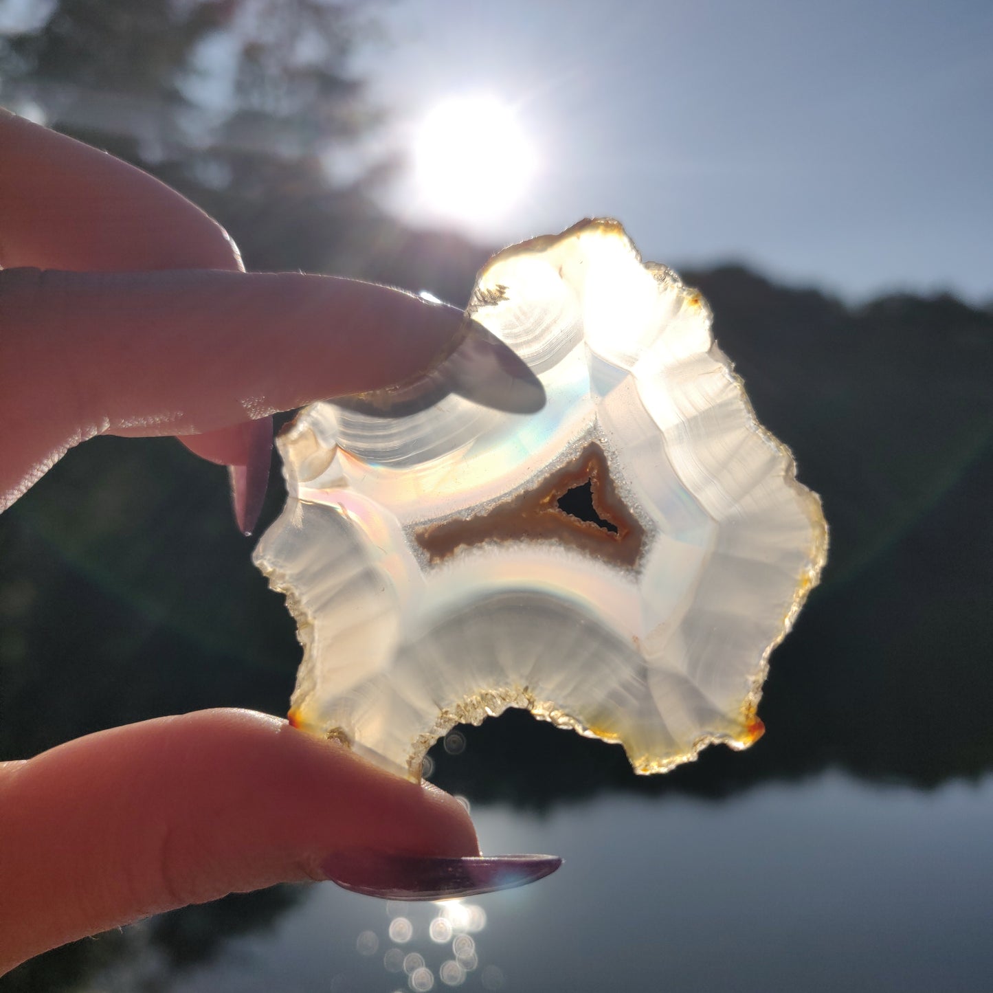 Iris Agate Slice (#11)