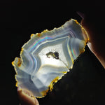 Rainbow Iris Agate Slice found in Indonesia from Simply Affinity