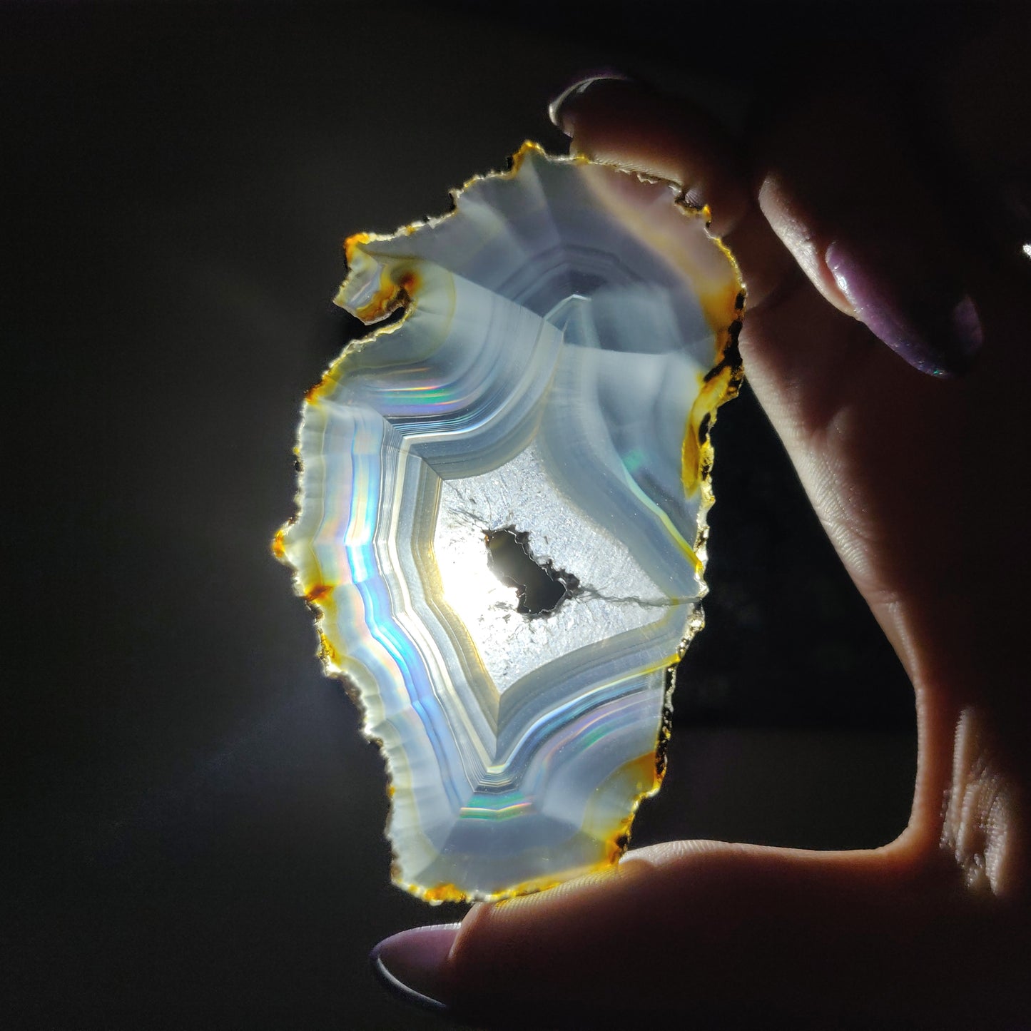 Iris Agate Slice (#5)
