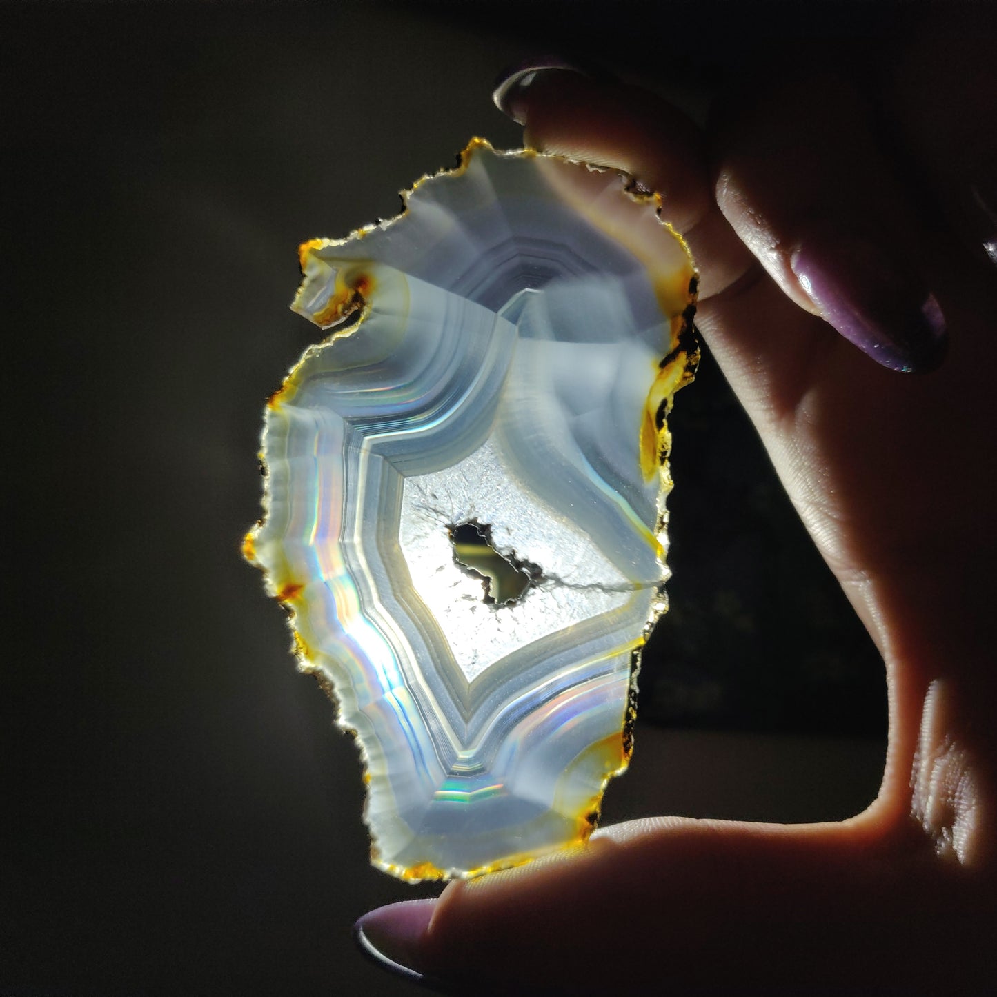 Iris Agate Slice (#5)