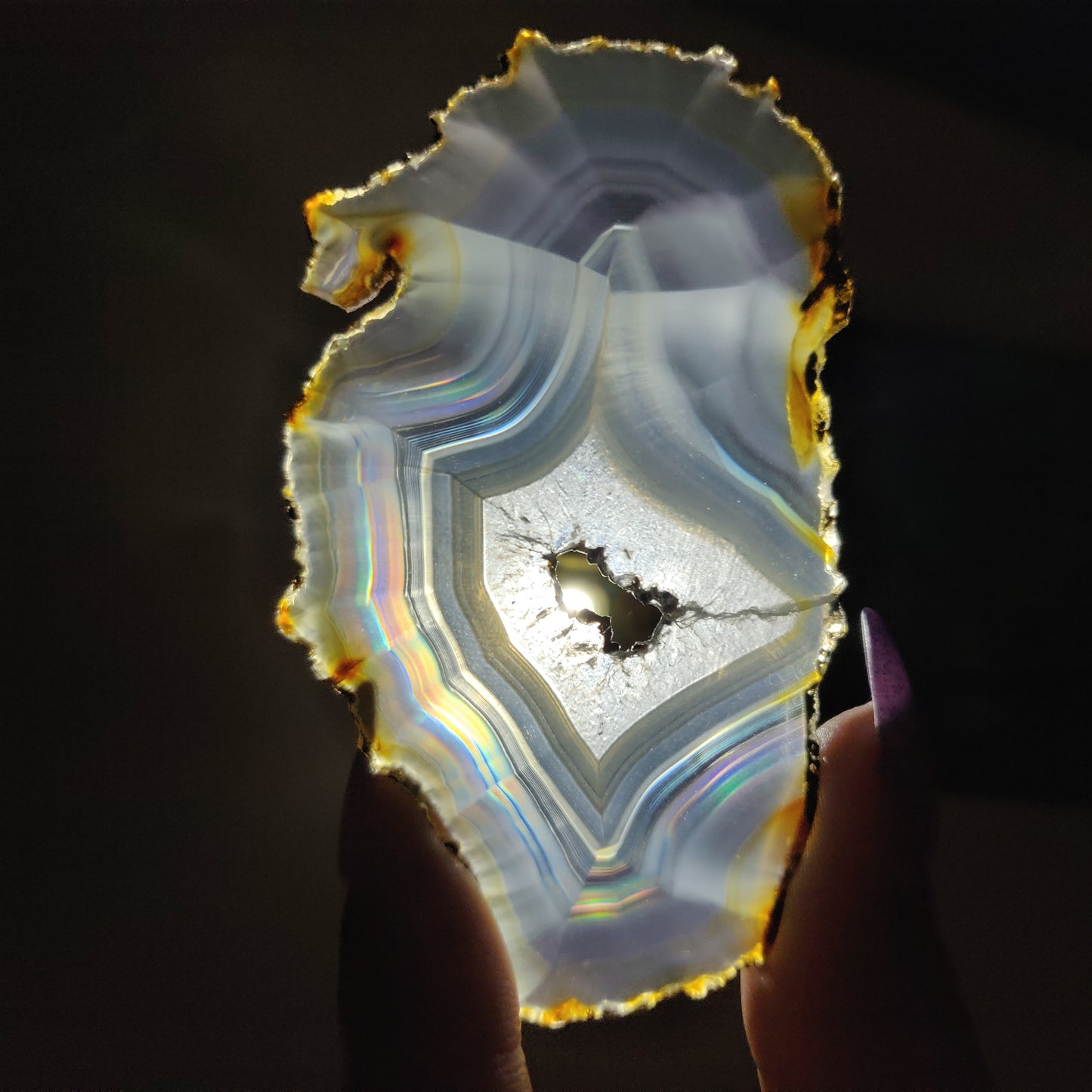 Iris Agate Slice (#5)