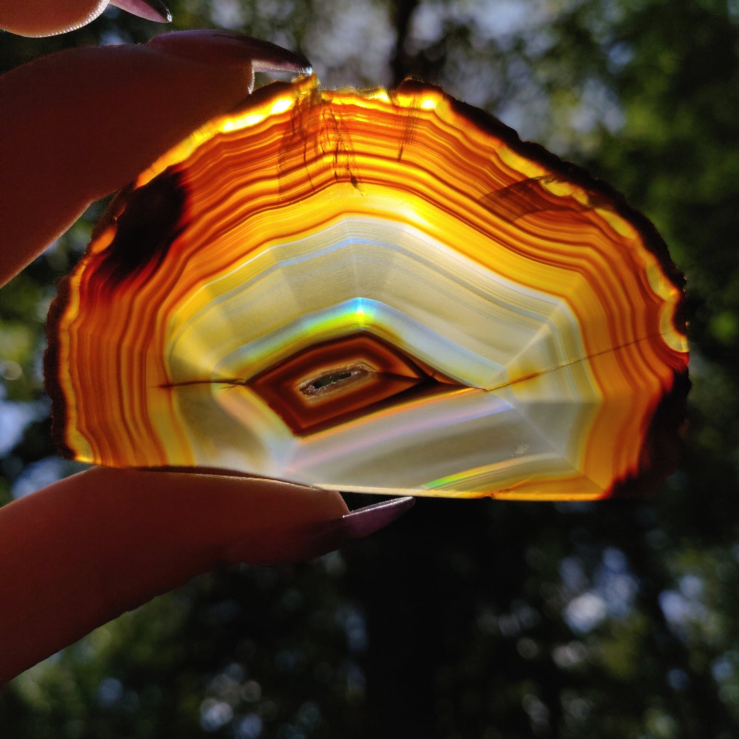 Iris Agate Slice (#12)