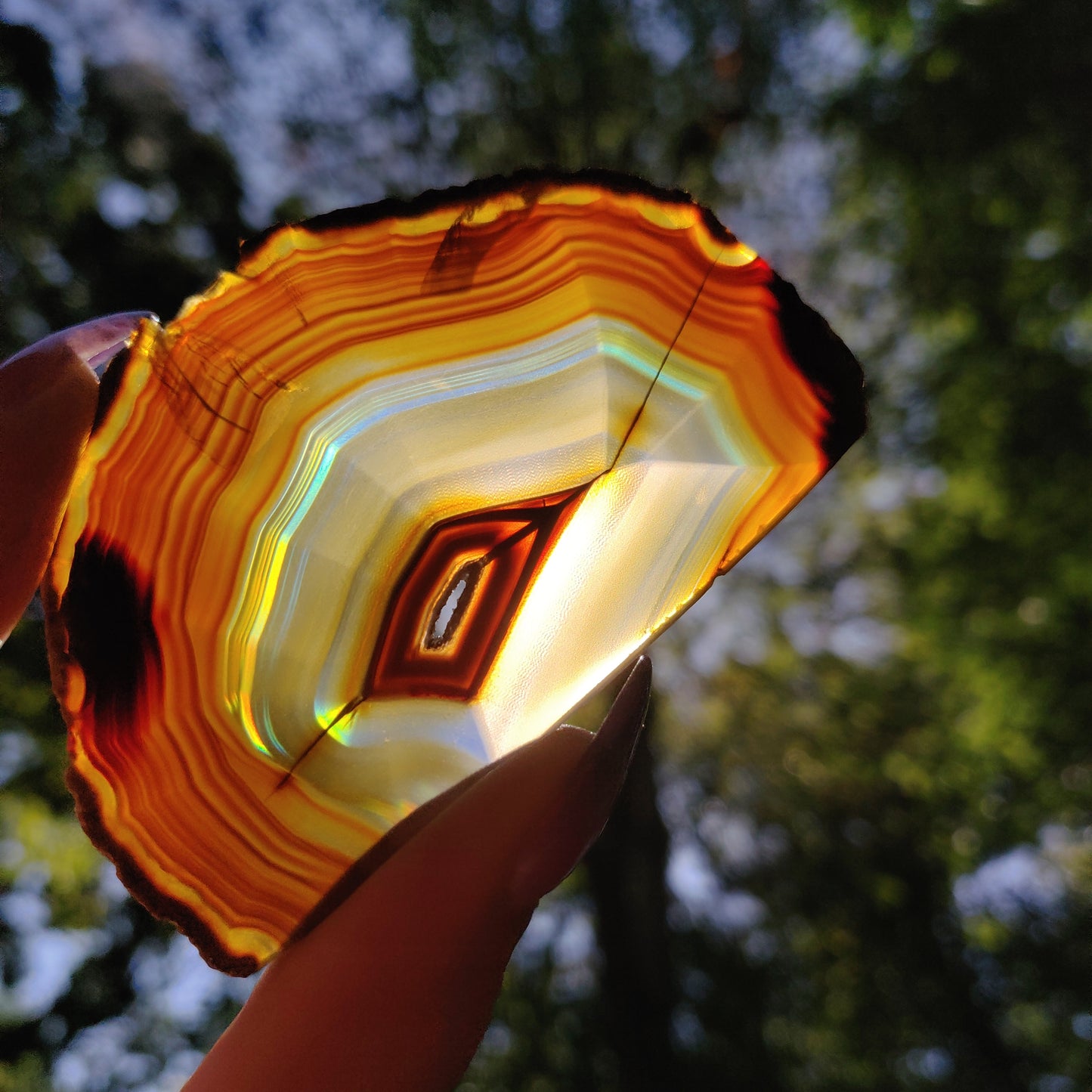 Iris Agate Slice (#12)