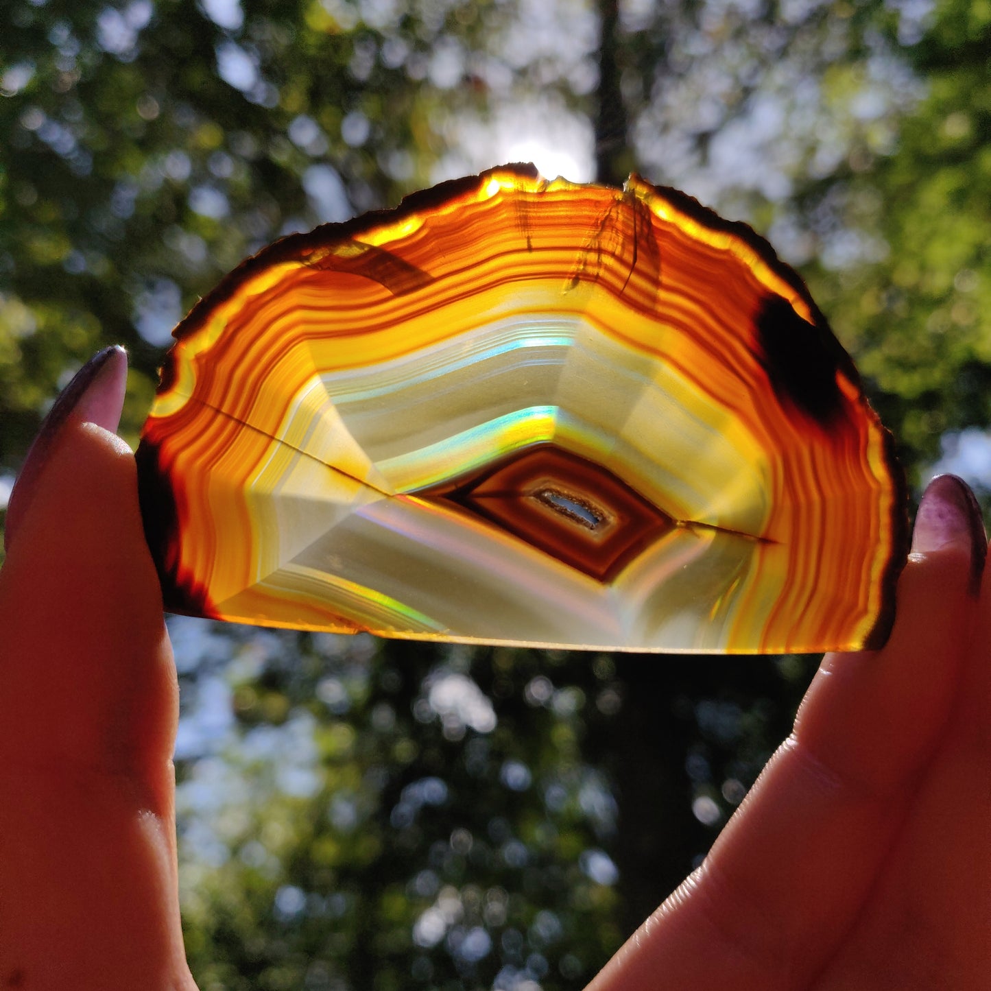 Iris Agate Slice (#12)