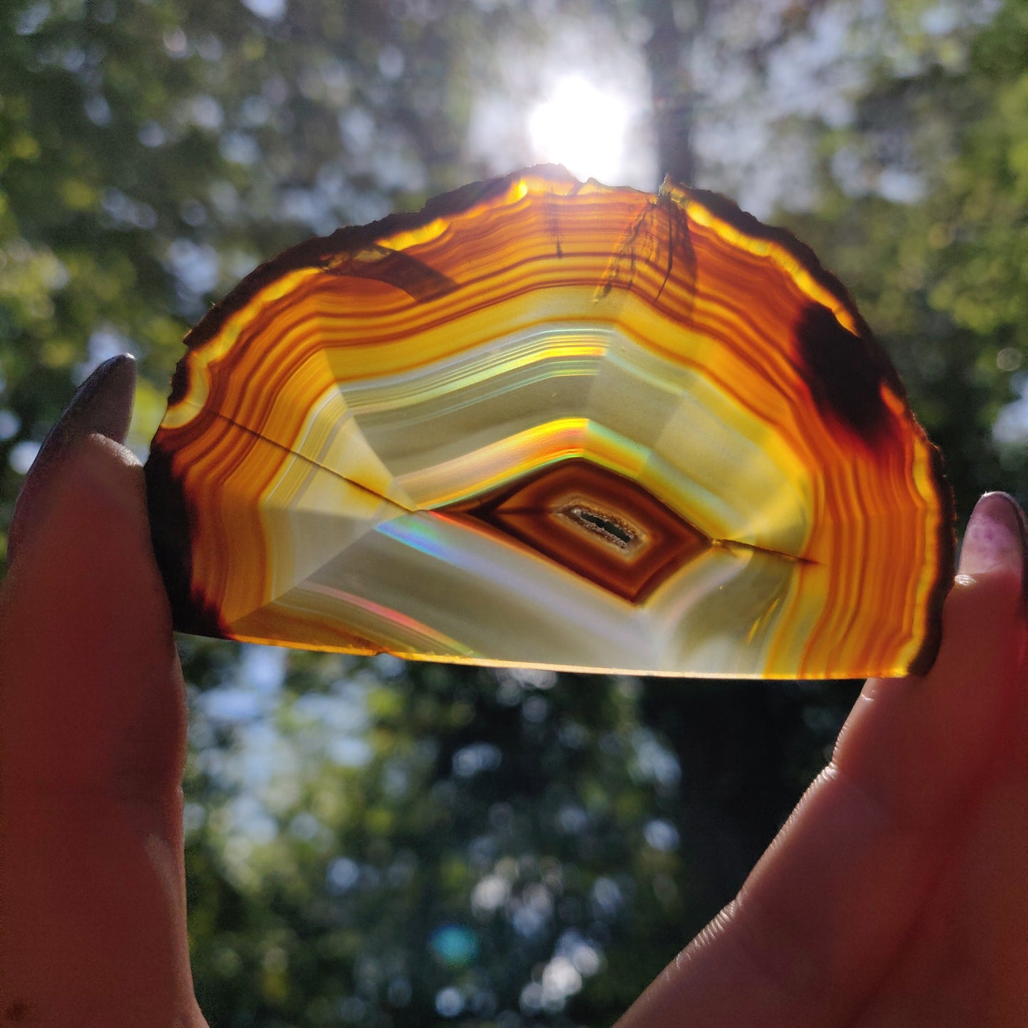 Iris Agate Slice (#12)
