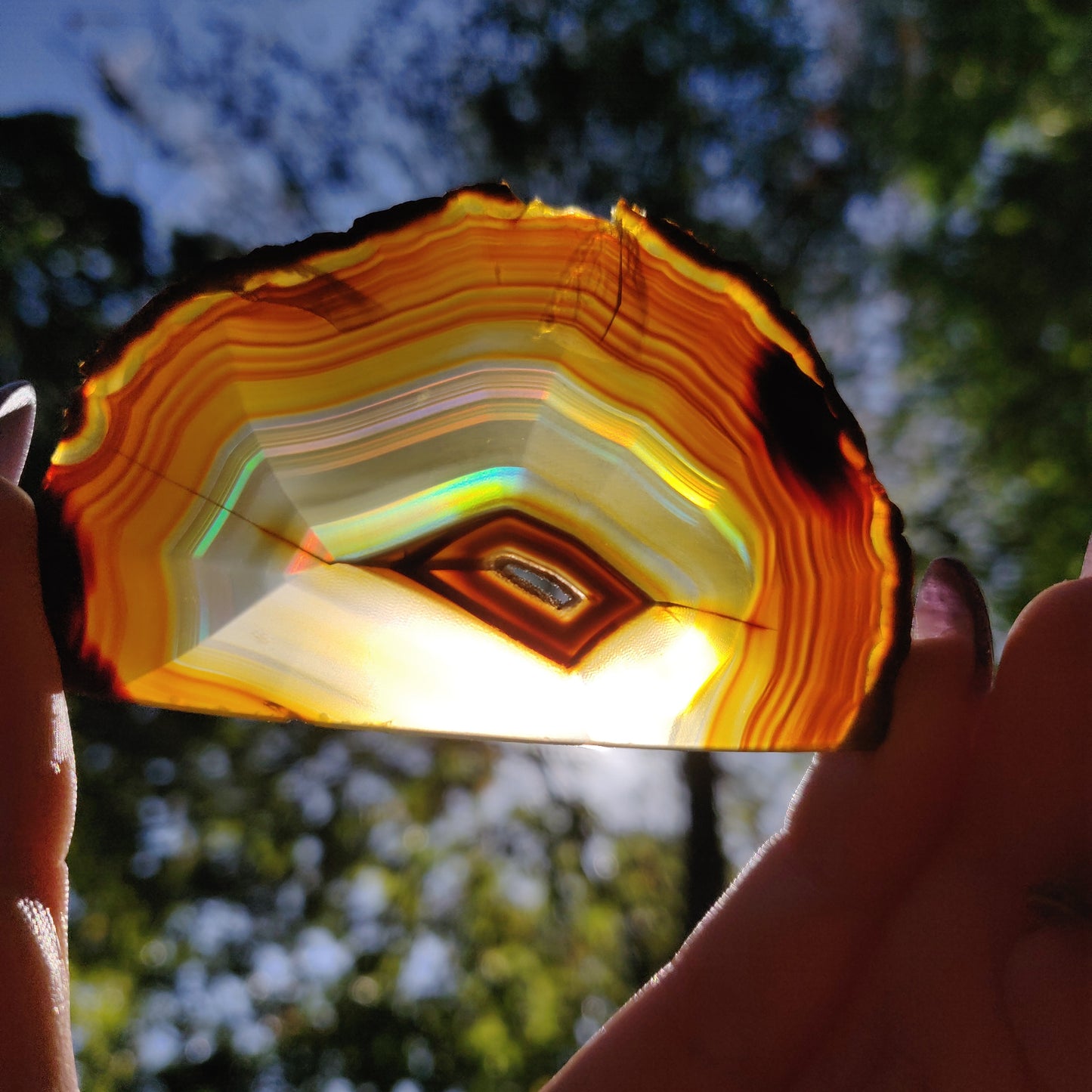 Iris Agate Slice (#12)