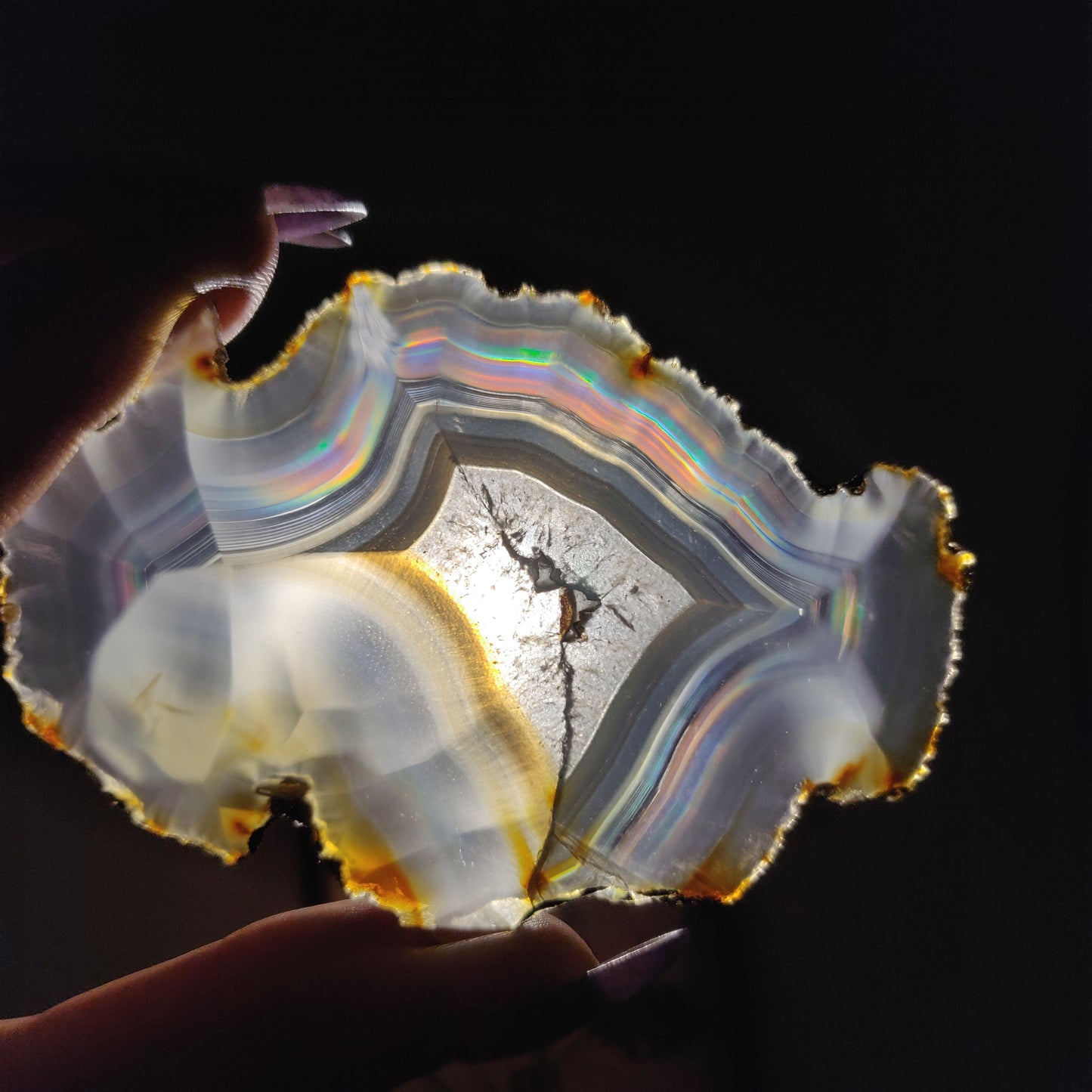 Iris Agate Slice (#7)