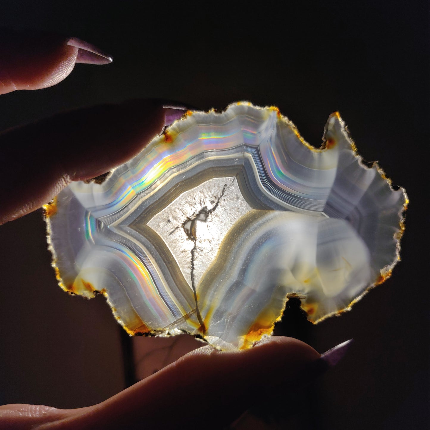 Iris Agate Slice (#7)