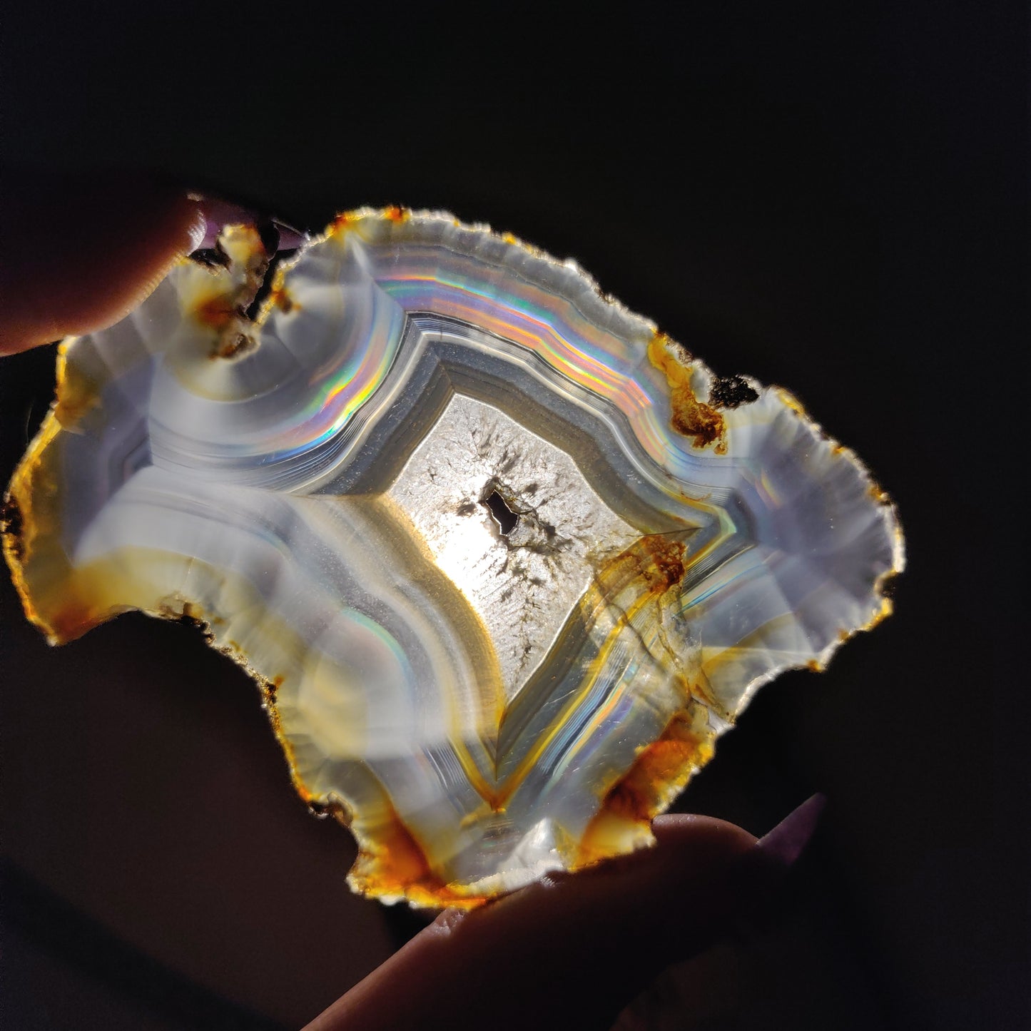 Iris Agate Slice (#8)