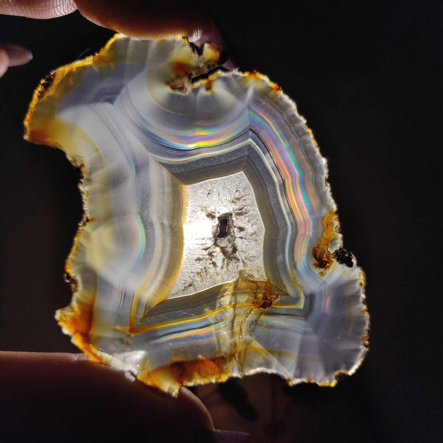Iris Agate Slice (#8)
