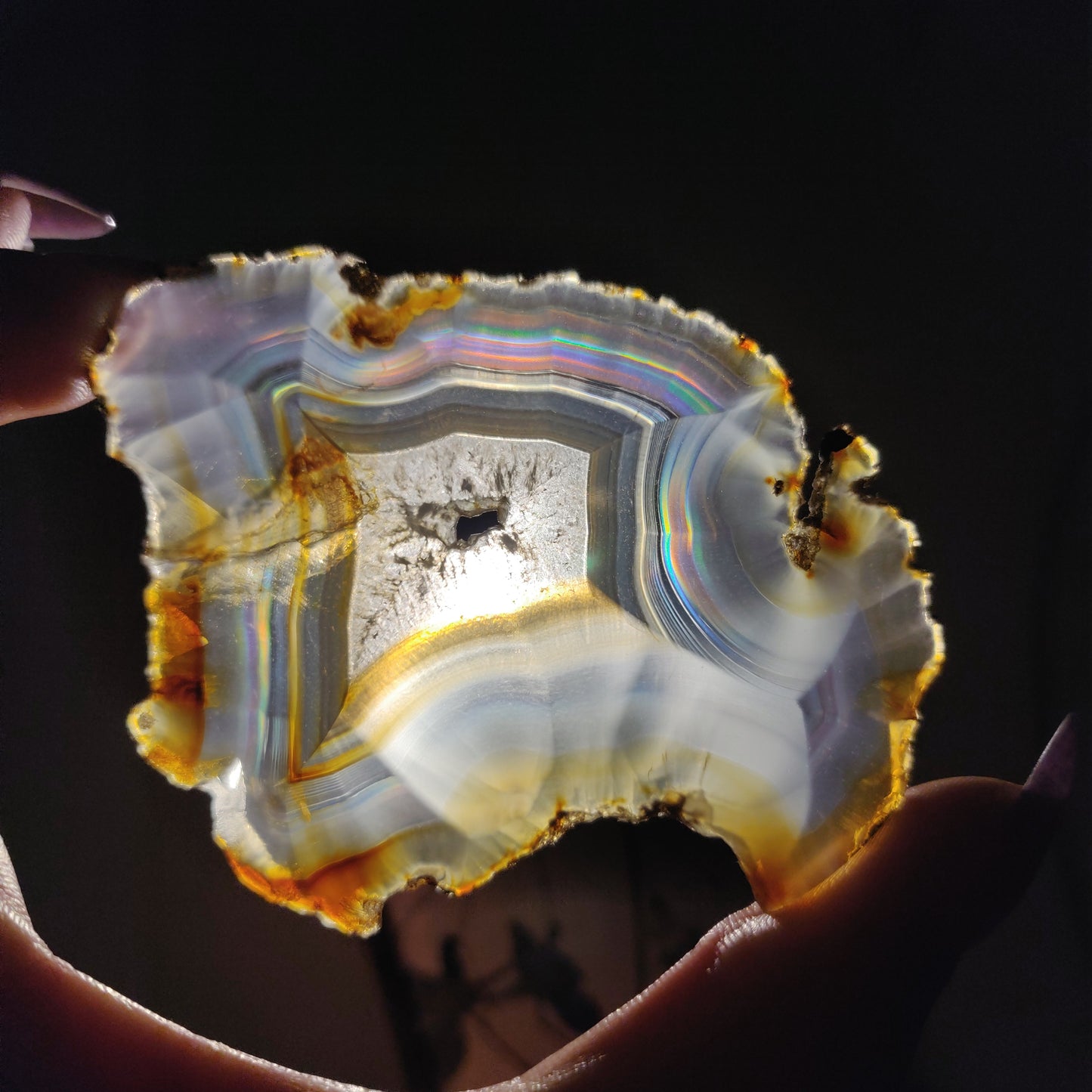 Iris Agate Slice (#8)