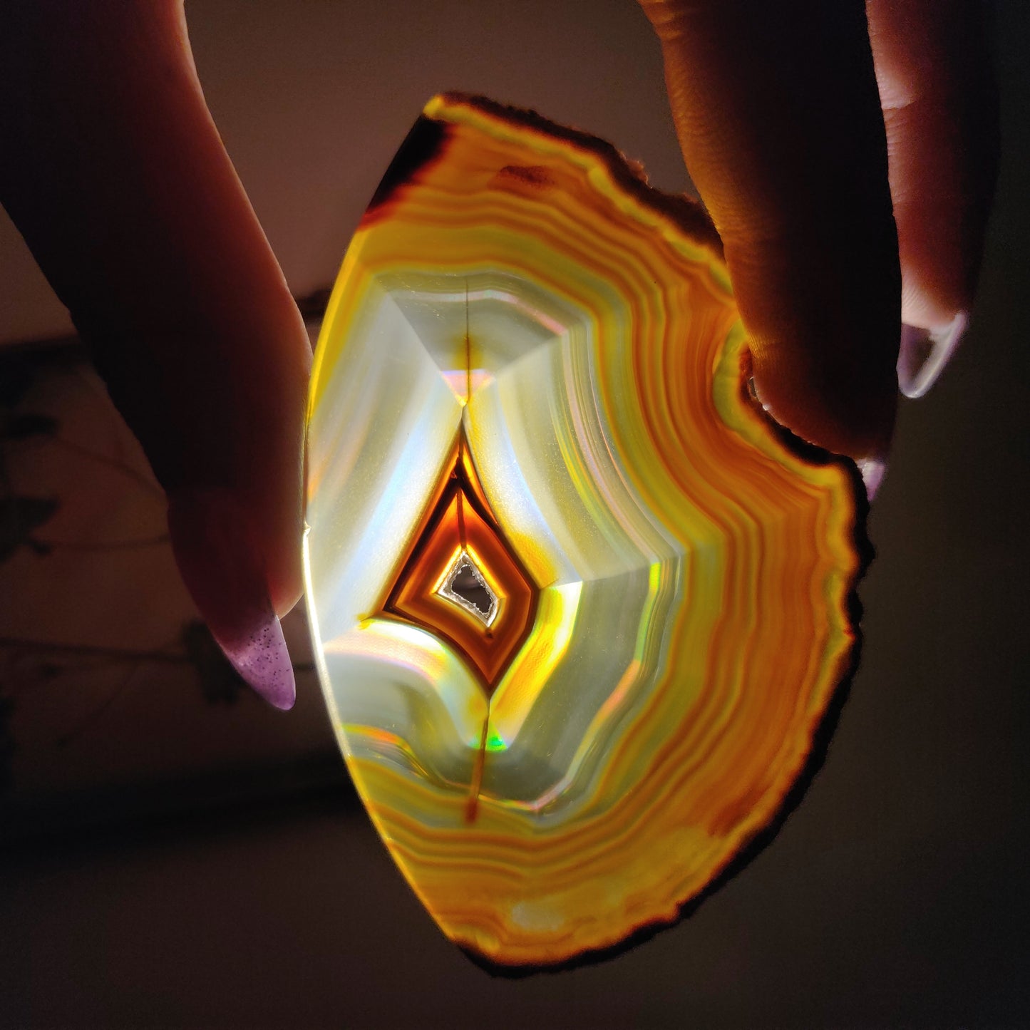 Iris Agate Slice (#9)