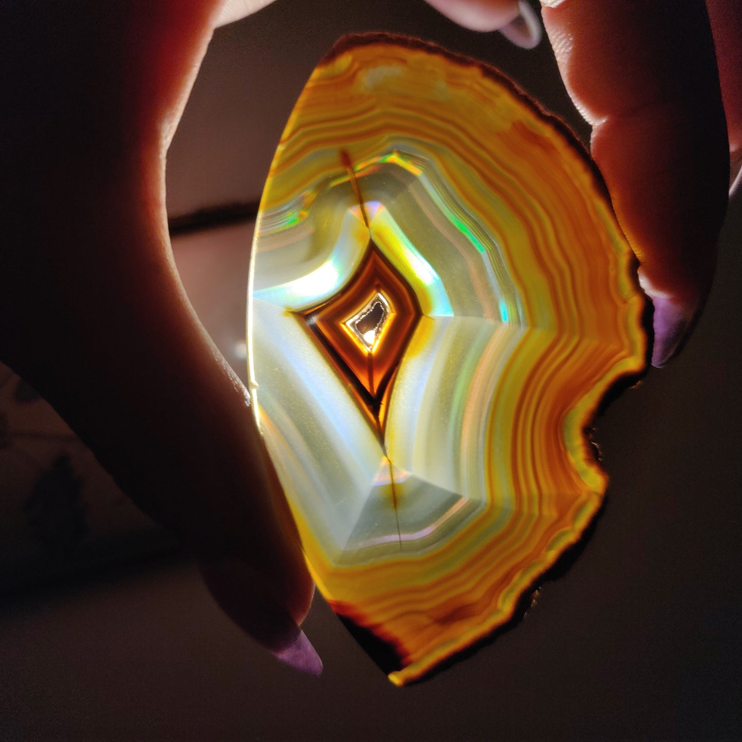 Iris Agate Slice (#9)