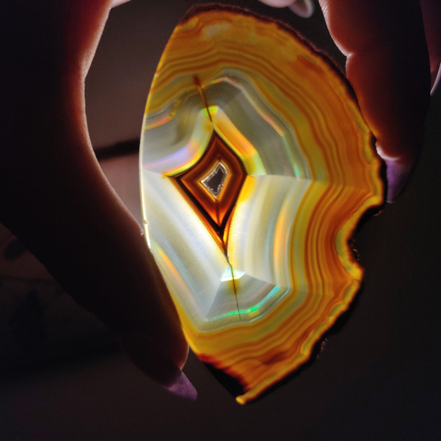 Iris Agate Slice (#9)