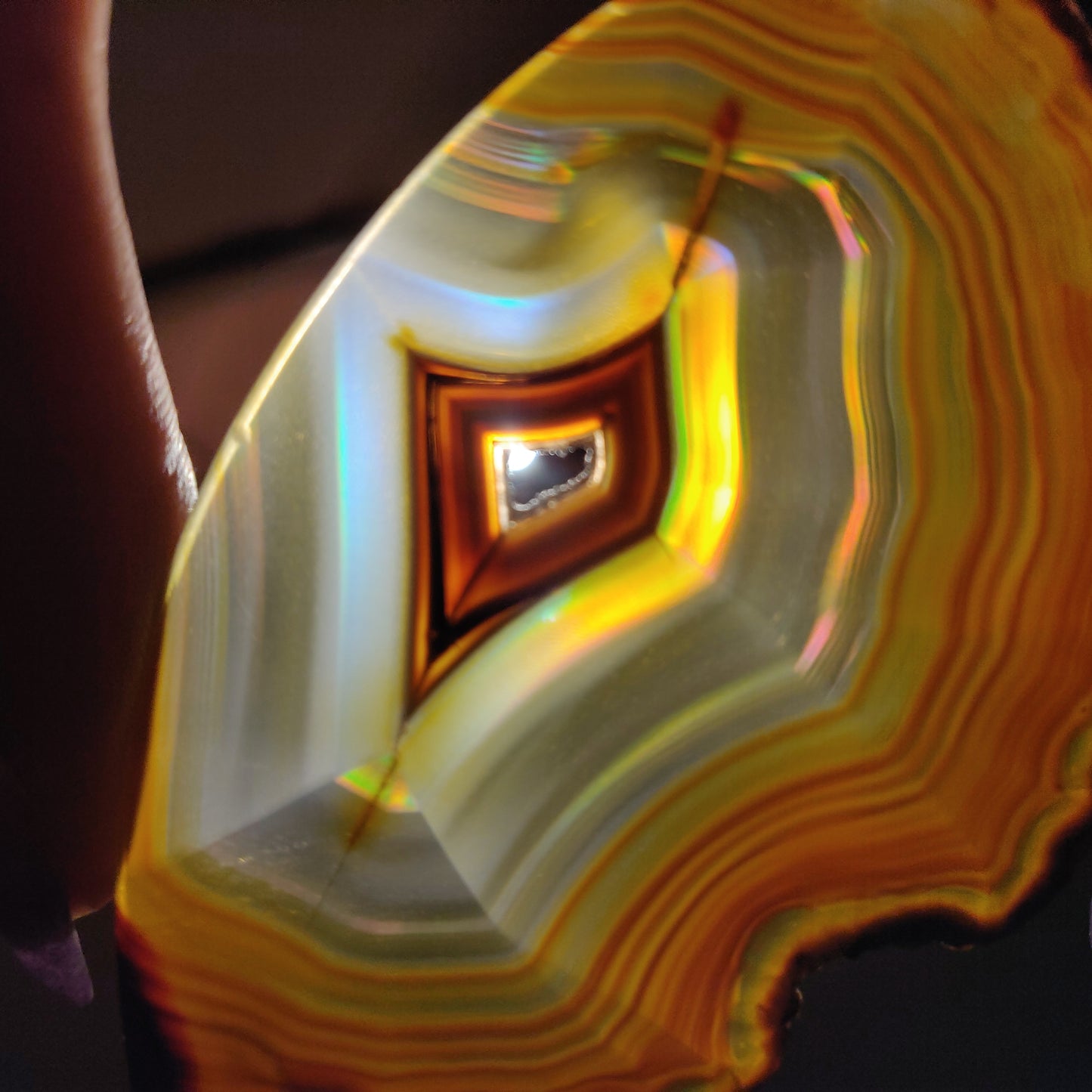 Iris Agate Slice (#9)