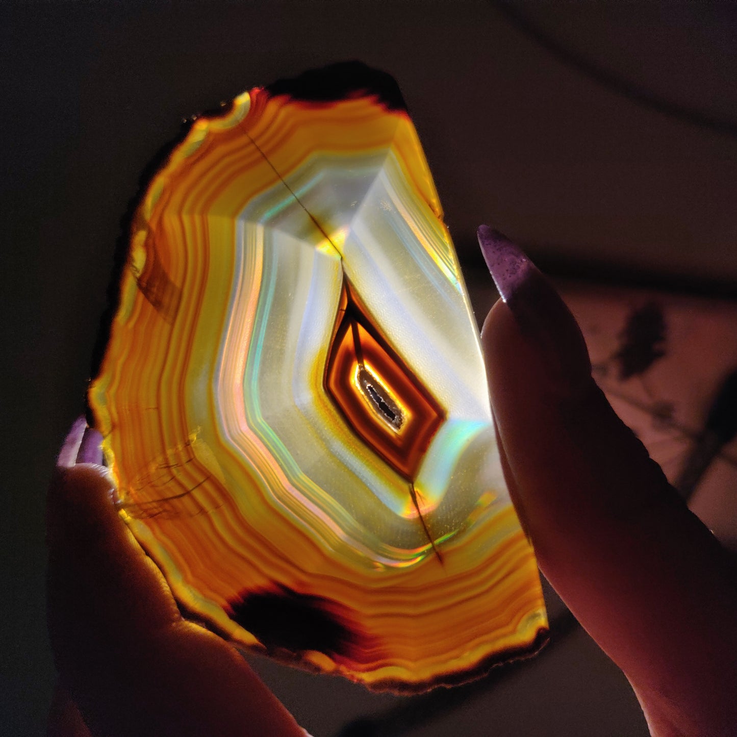 Iris Agate Slice (#12)