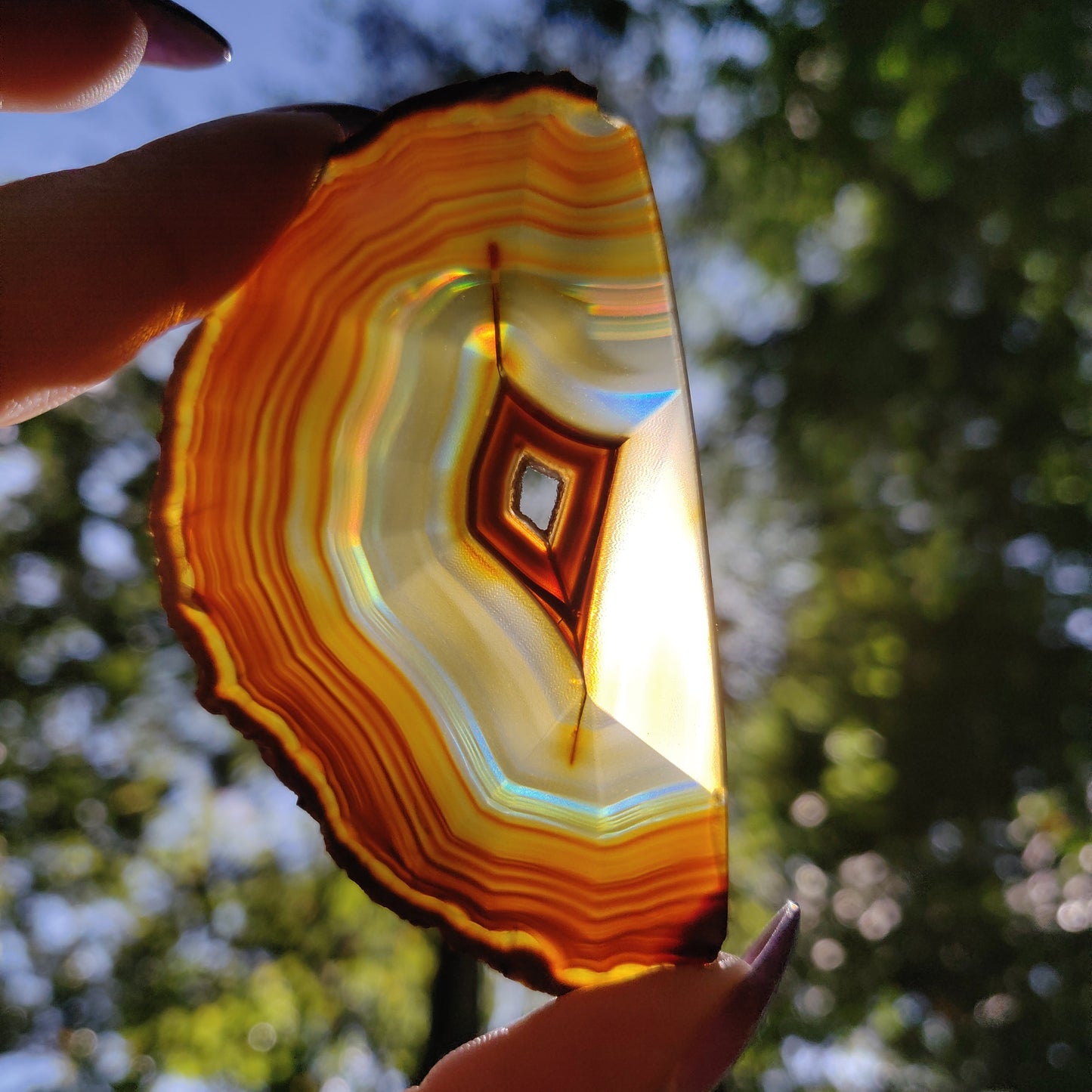 Iris Agate Slice (#15)