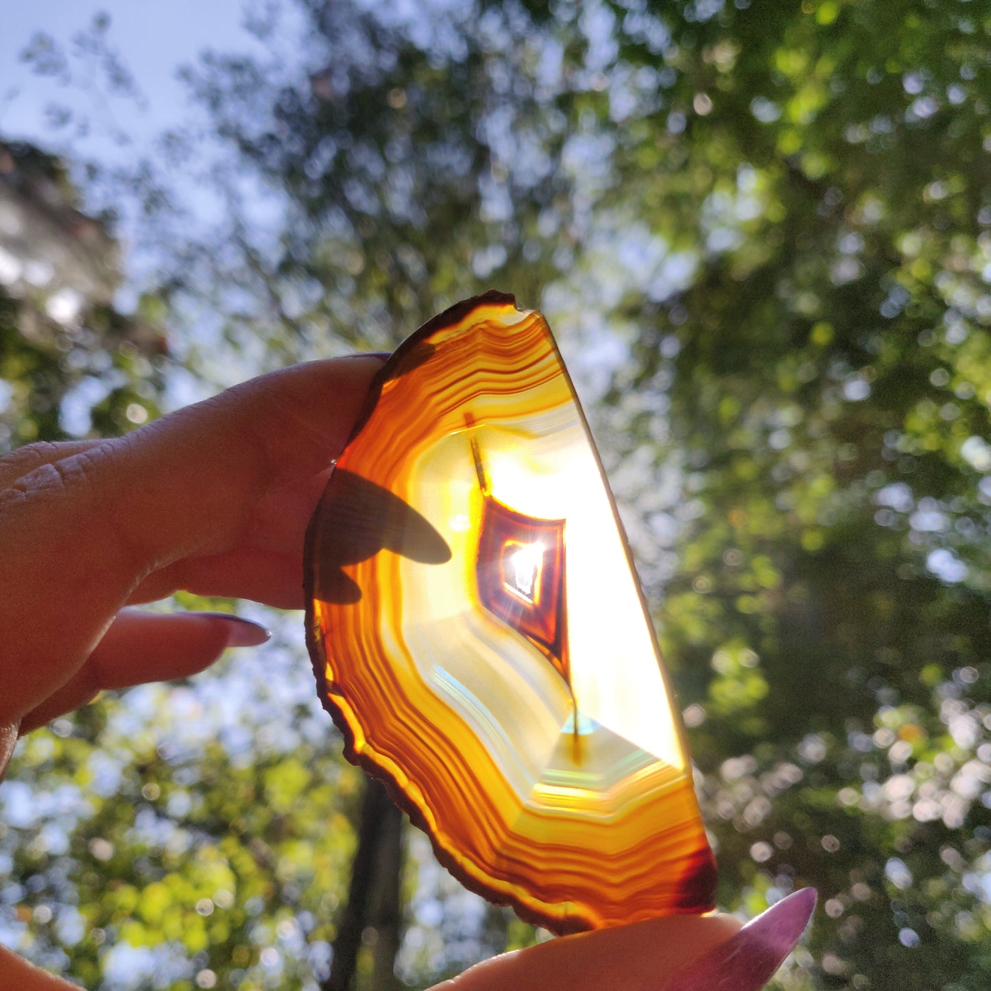 Iris Agate Slice (#15)