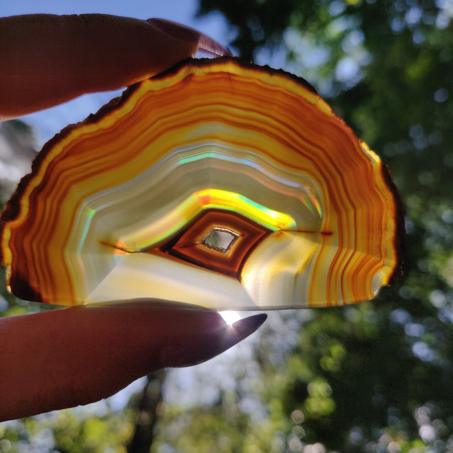 Iris Agate Slice (#15)