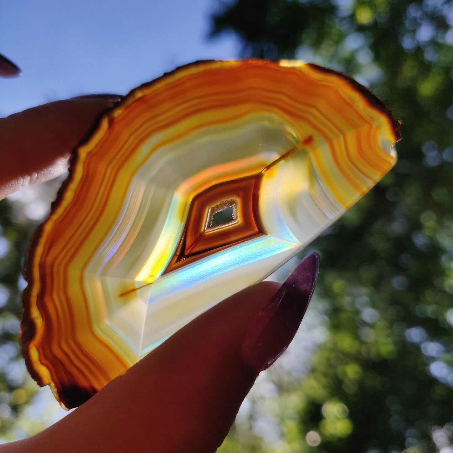 Iris Agate Slice (#15)