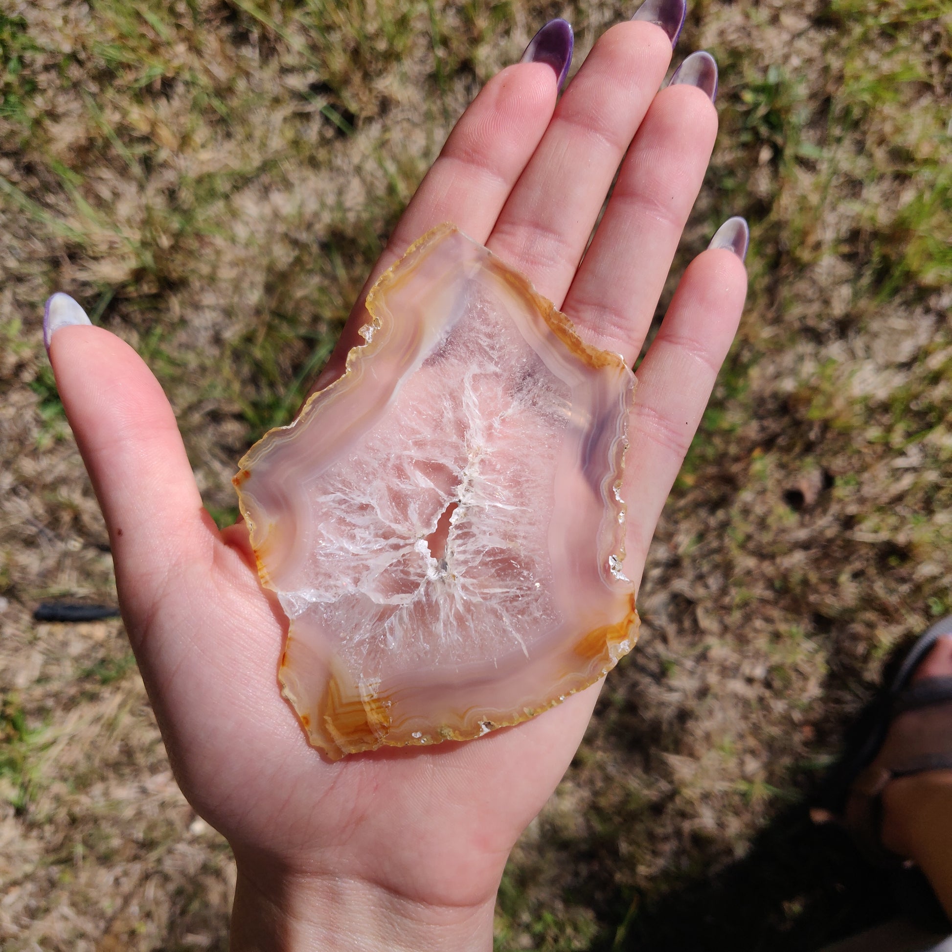 3.75" Iris Agate Slice (#16) - Simply Affinity