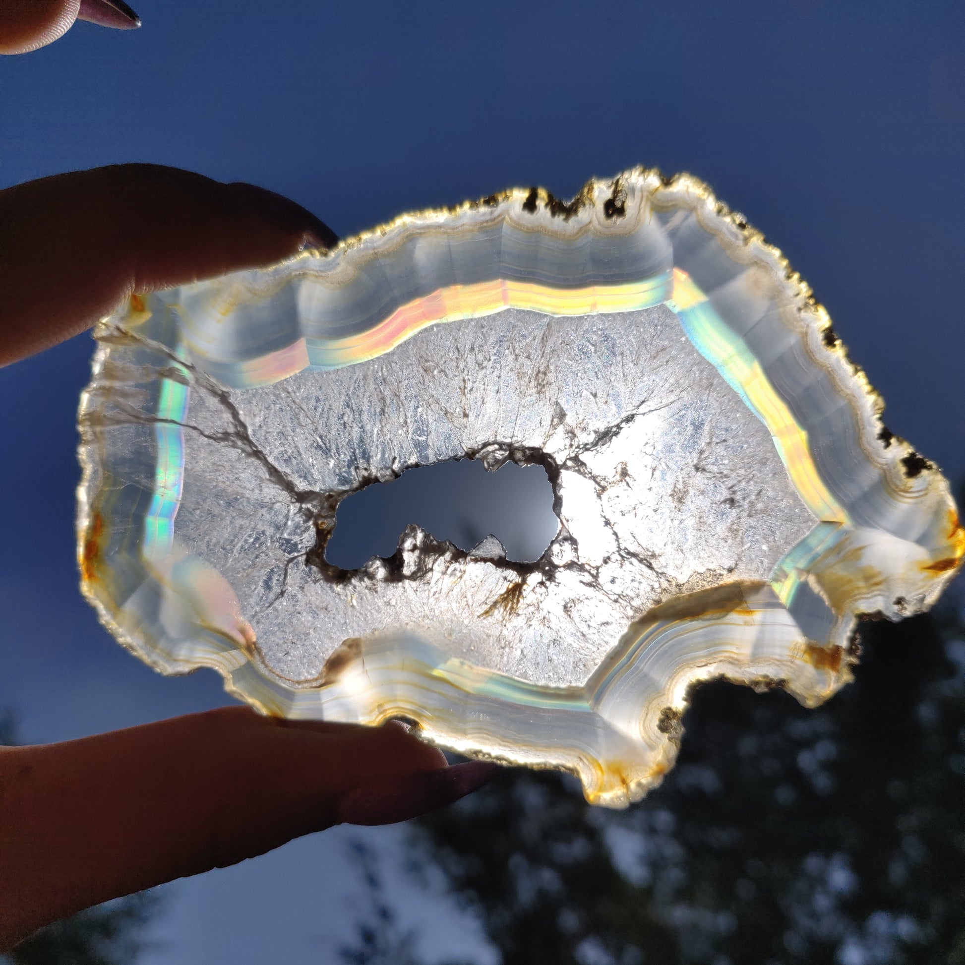 4" Iris Agate Slice (#21) - Simply Affinity