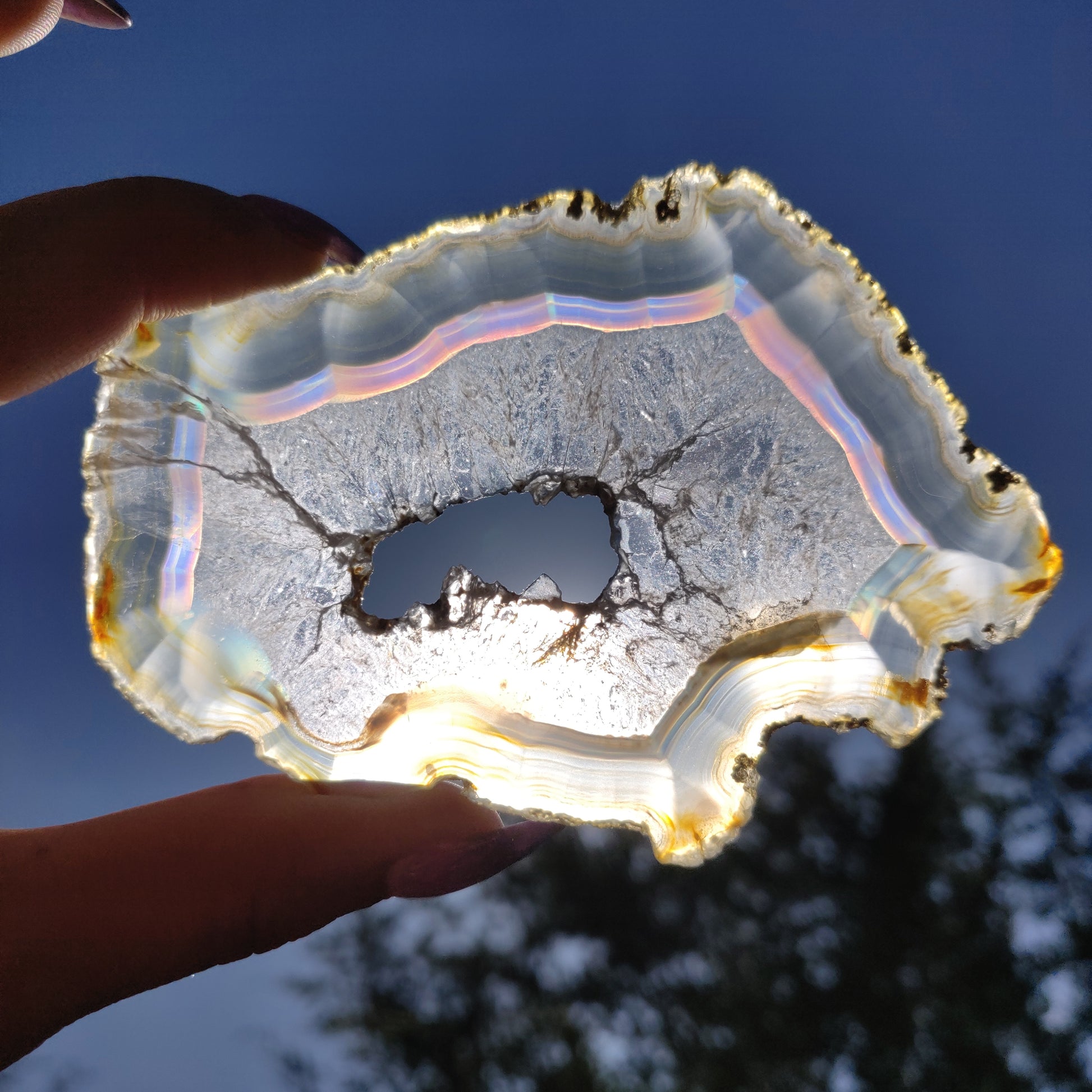 4" Iris Agate Slice (#21) - Simply Affinity