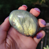 Labradorite Palm Stone (#A6)
