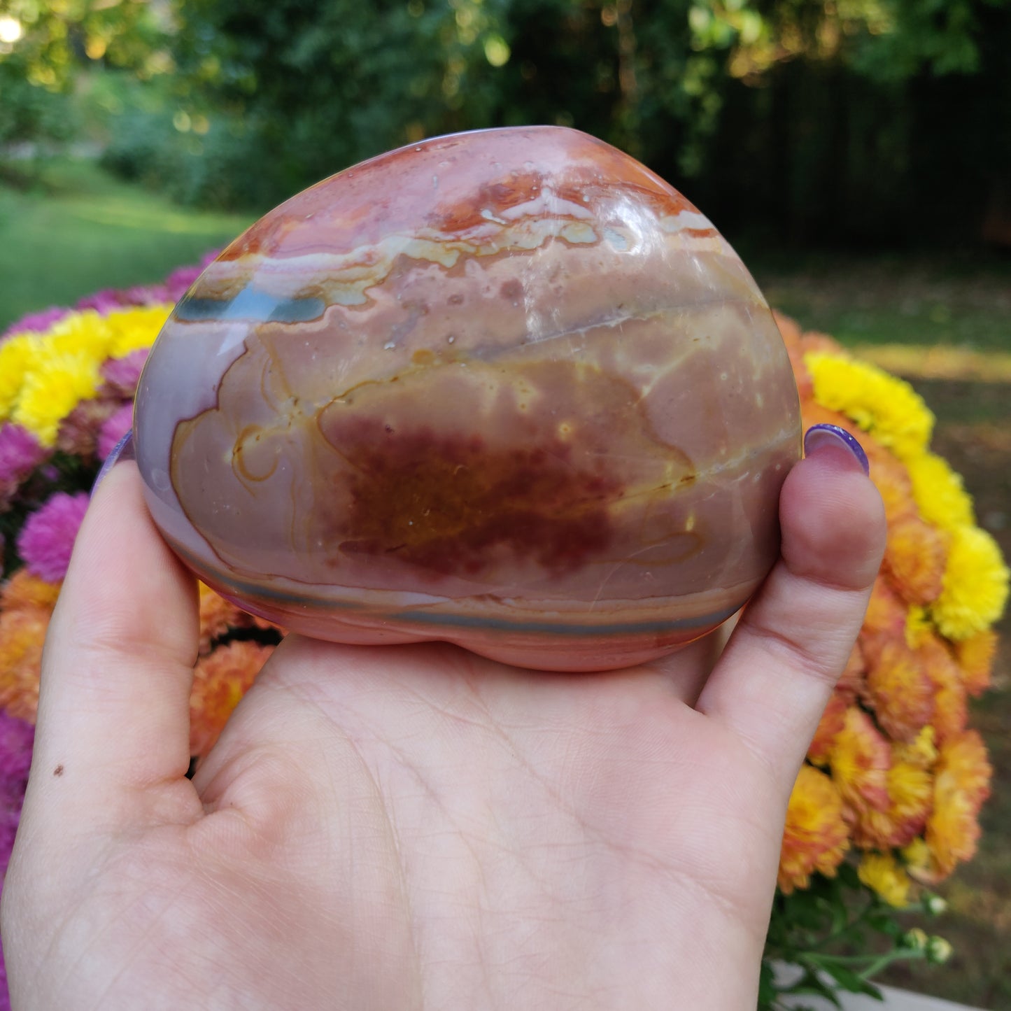 Polychrome Jasper Heart (#A2)