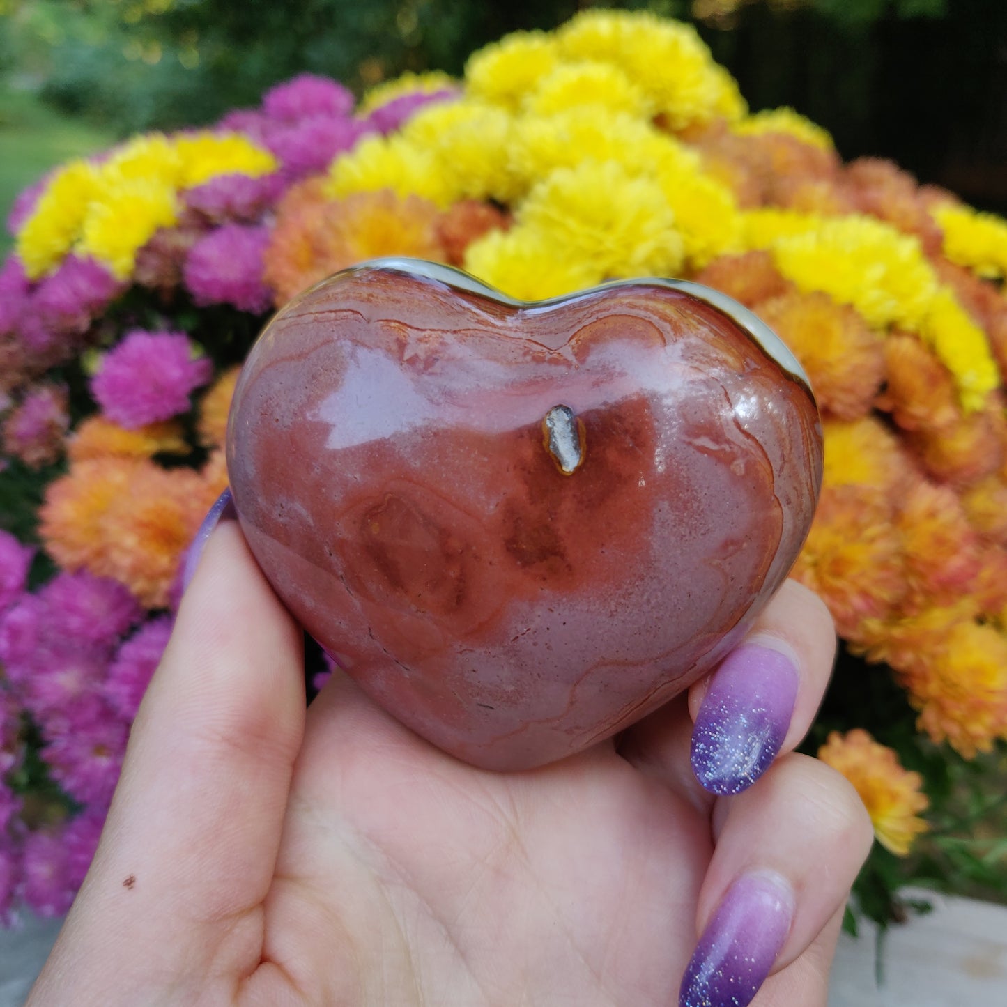 Polychrome Jasper Heart (#A4)