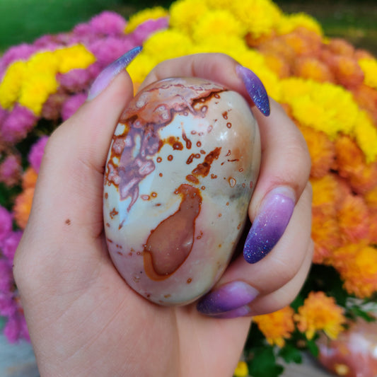 Polychrome Jasper Palm Stone (#A6)