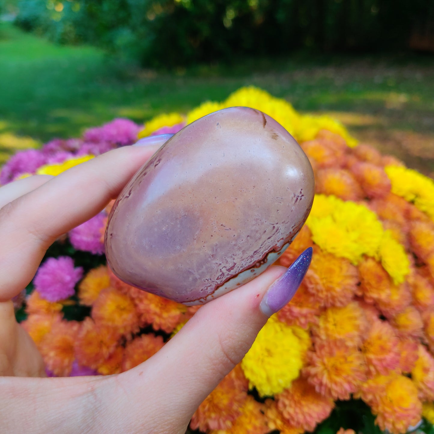 Polychrome Jasper Palm Stone (#A6)
