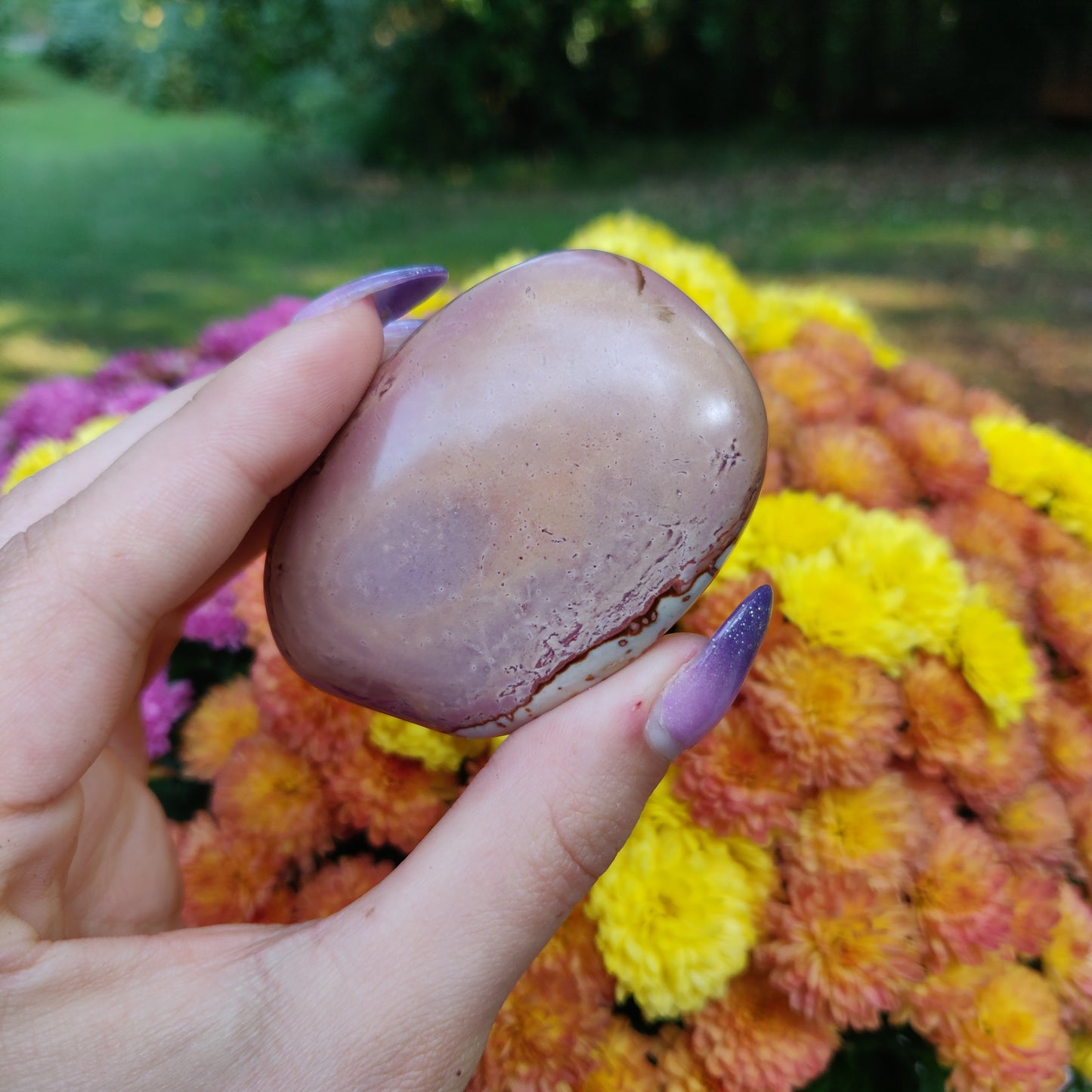 Polychrome Jasper Palm Stone (#A6)