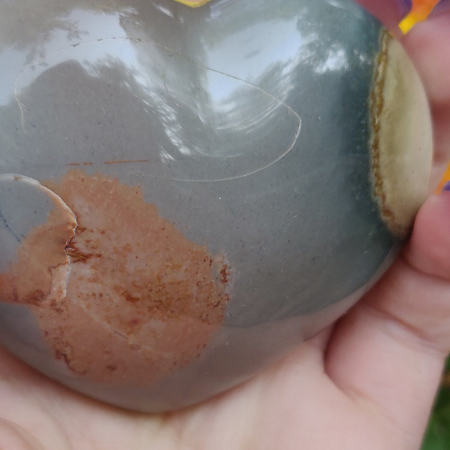 Polychrome Jasper Heart (#A5)