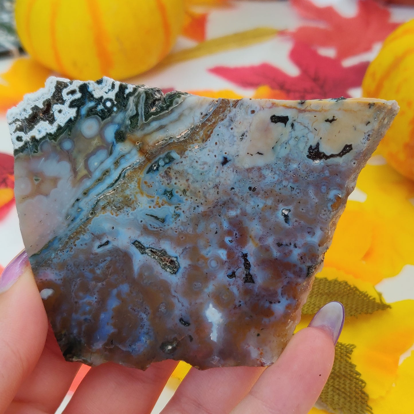 Ocean Jasper Druzy Slab (#A1)