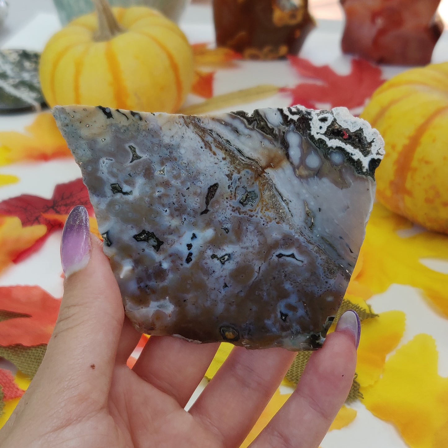 Ocean Jasper Druzy Slab (#A1)