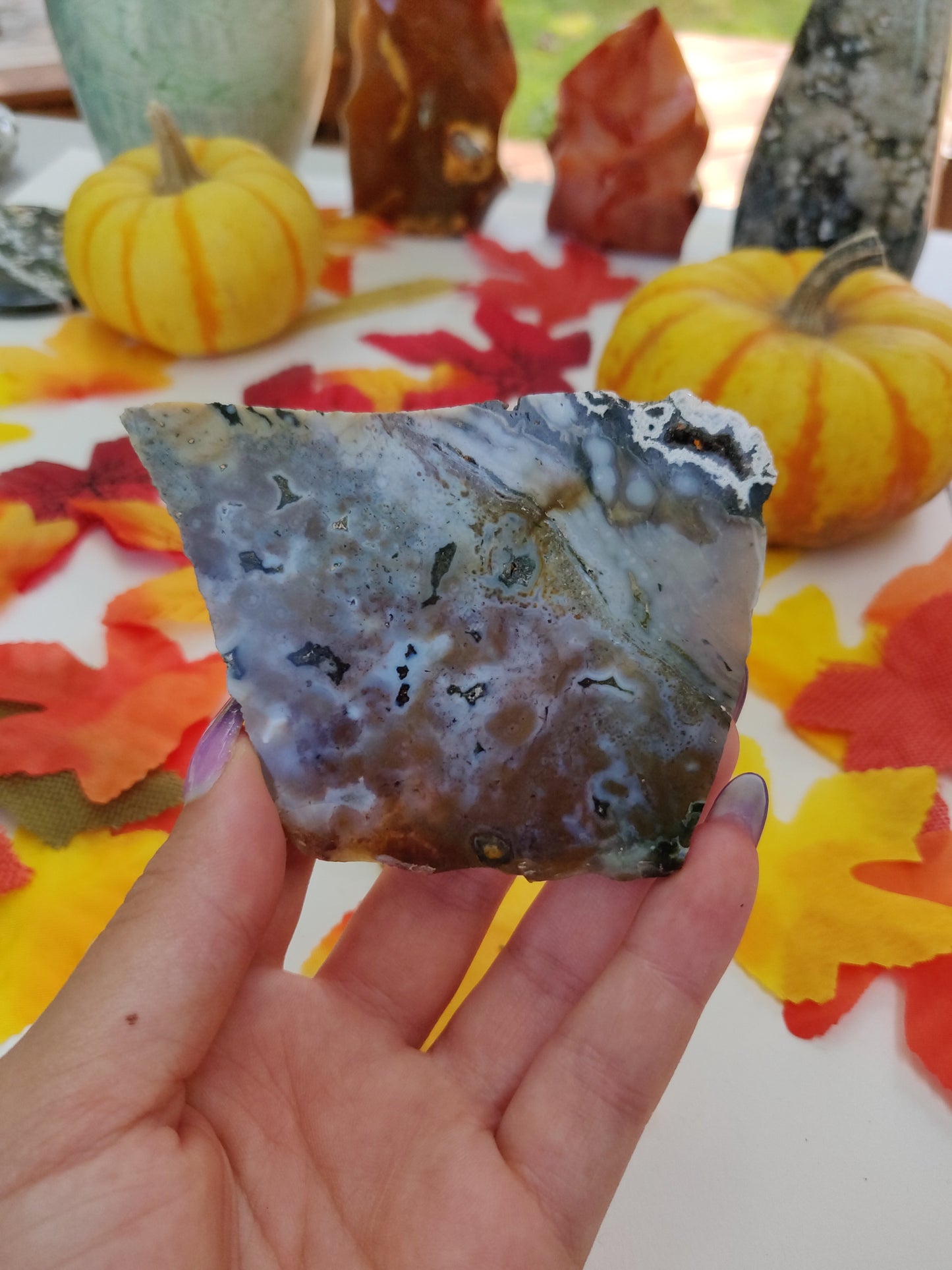 Ocean Jasper Druzy Slab (#A1)