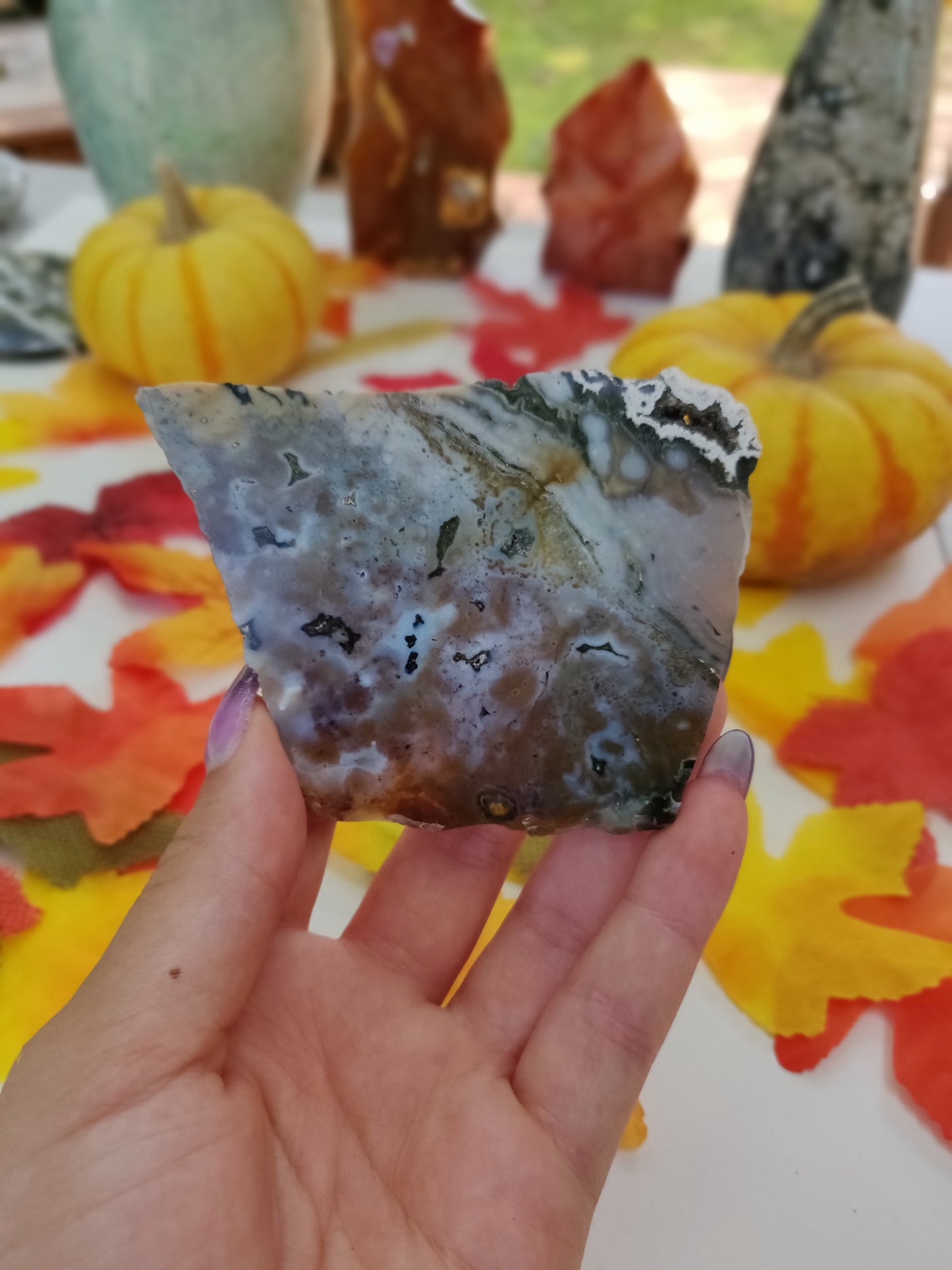 Ocean Jasper Druzy Slab (#A1)